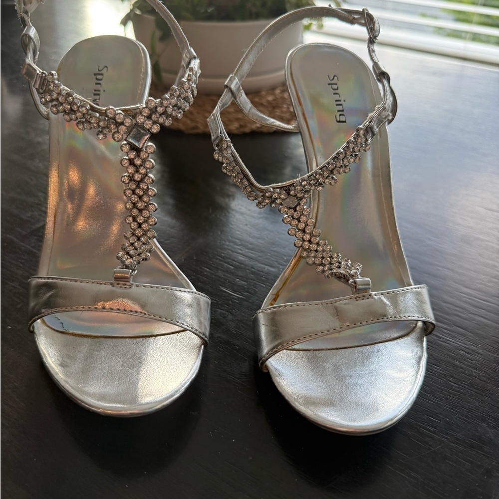 Silver Women's Stiletto heels
